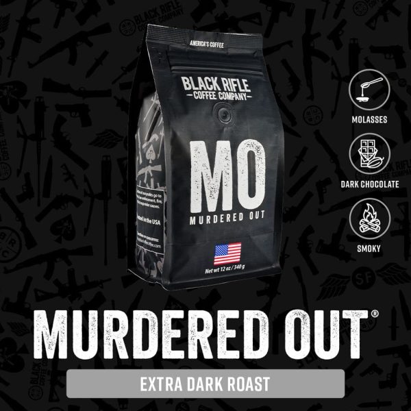 Black Rifle Coffee Company Murdered Out (Extra Dark Roast) Whole Bean Coffee, 12 Ounce Bag of Coffee Beans, Extra Dark Roast Coffee Beans, Extra Dark Roast With Bold Aroma and Smoky Flavors - Image 4